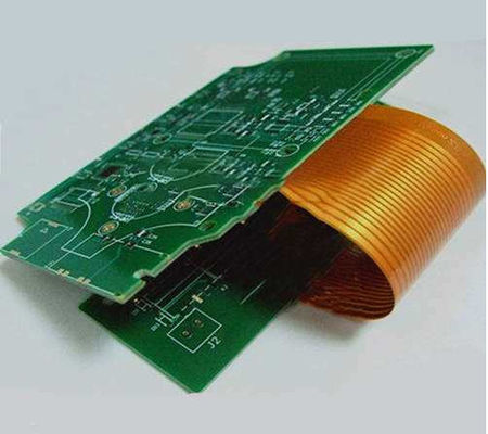 Guter Preis 6 Schicht starres Flex-PCB FR4 und PI-Materail 4mil Linienbreite Schwarz und Gelb Abdeckung ENIG Online